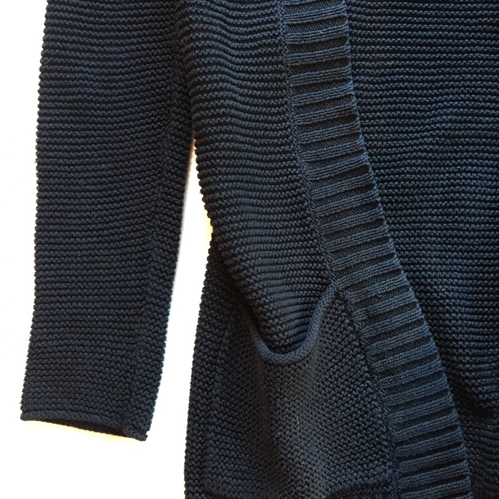 Black knit cardigan
